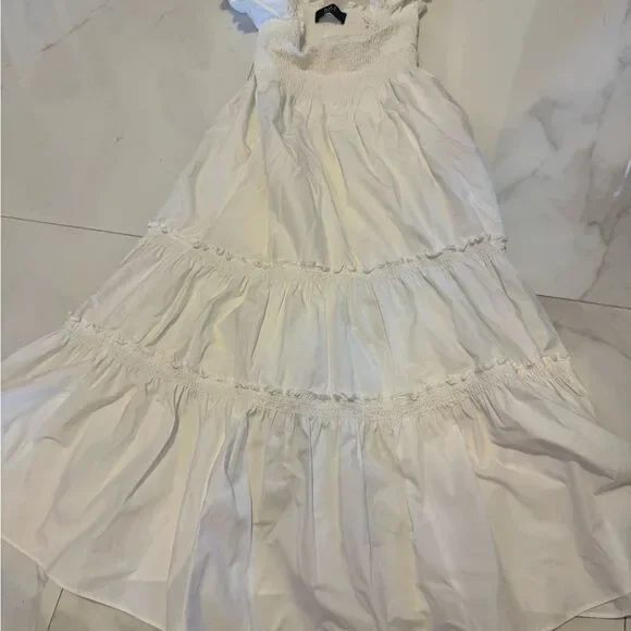 Elegant White sundress. BY OPT #14 - Picture 4 of 9